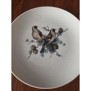 vintage Schumann Bavaria Arzberg Germany Golden Crown E & R Bird Plate,...